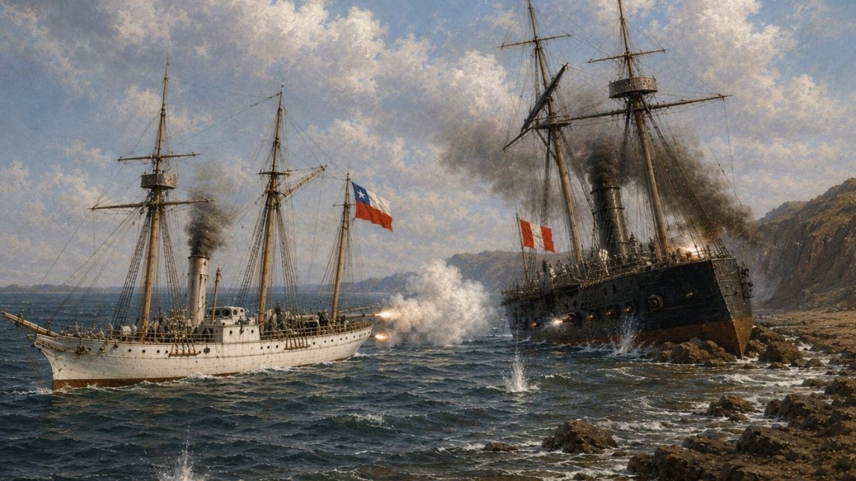Punta Gruesa: la arriesgada maniobra de Carlos Condell que hundió a la poderosa Independencia