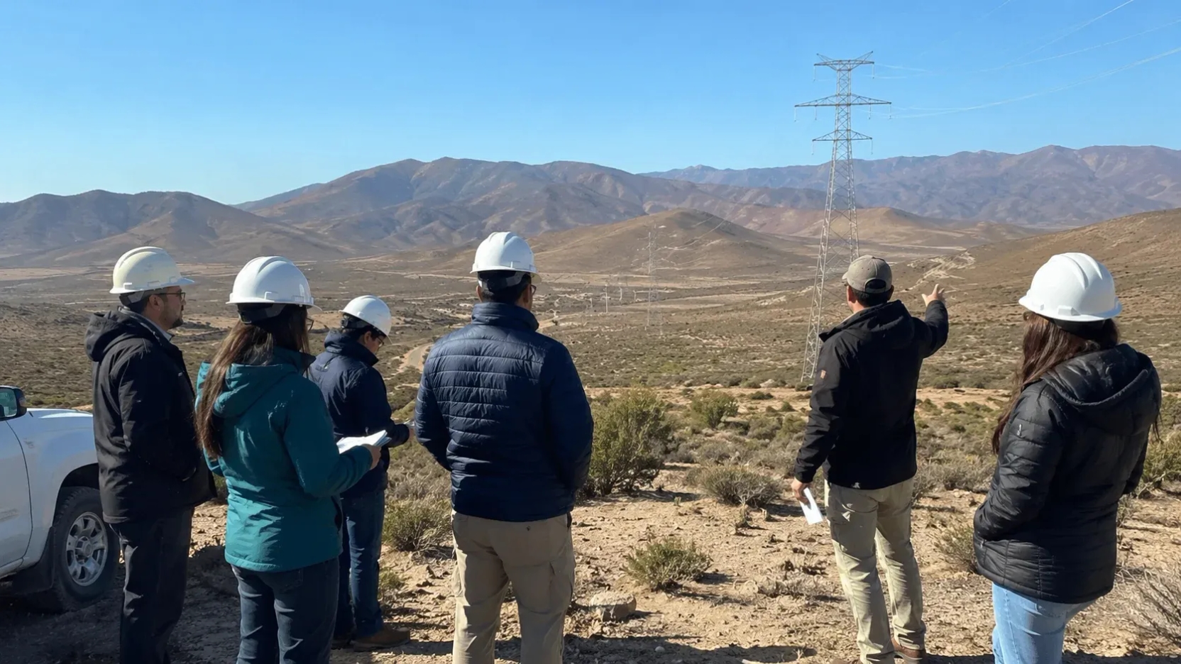 SEA Coquimbo revisa en terreno modificación del sistema de transmisión del Parque Híbrido Amolanas
