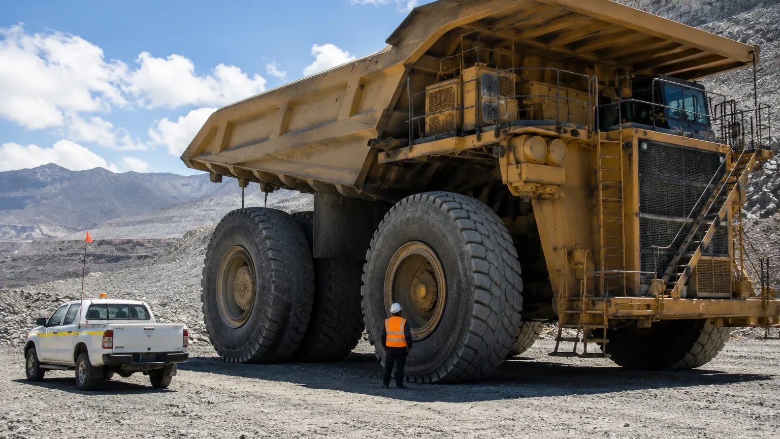 El increíble consumo de un camión minero gigante durante una jornada de operación