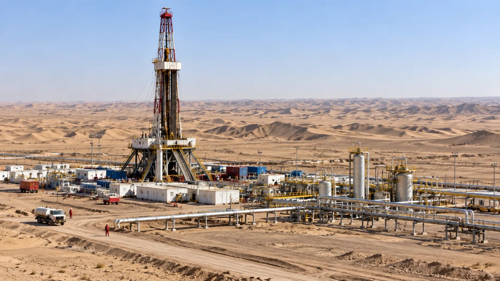 China supera 26 millones de toneladas de petróleo y gas extraídos desde yacimientos ultraprofundos del desierto de Taklamakán