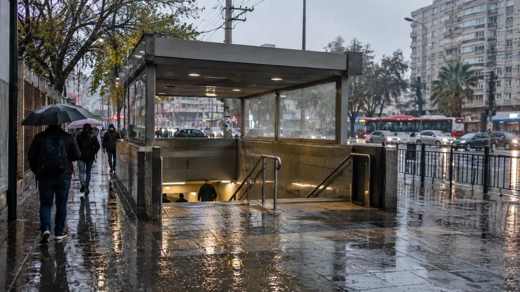 Sistema frontal golpea la zona central de Chile con intensas lluvias, granizos e inundaciones