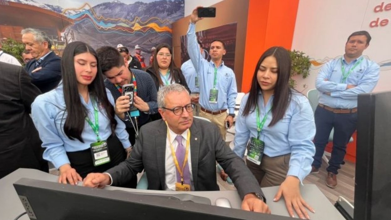 Bernardo Fontaine participa en inauguración de Exponor 2026, instancia en que Codelco exhibe adelantos tecnológicos