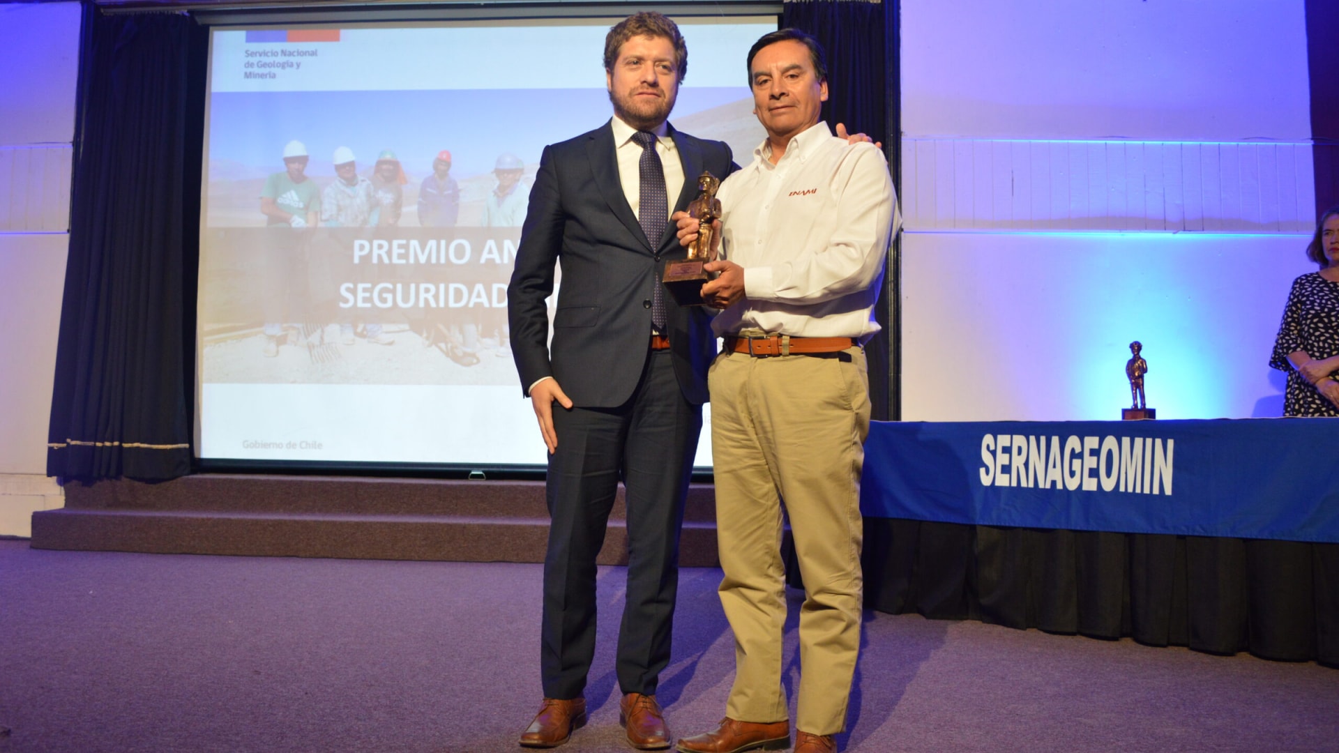ENAMI recibe premio anual de Seguridad Minera