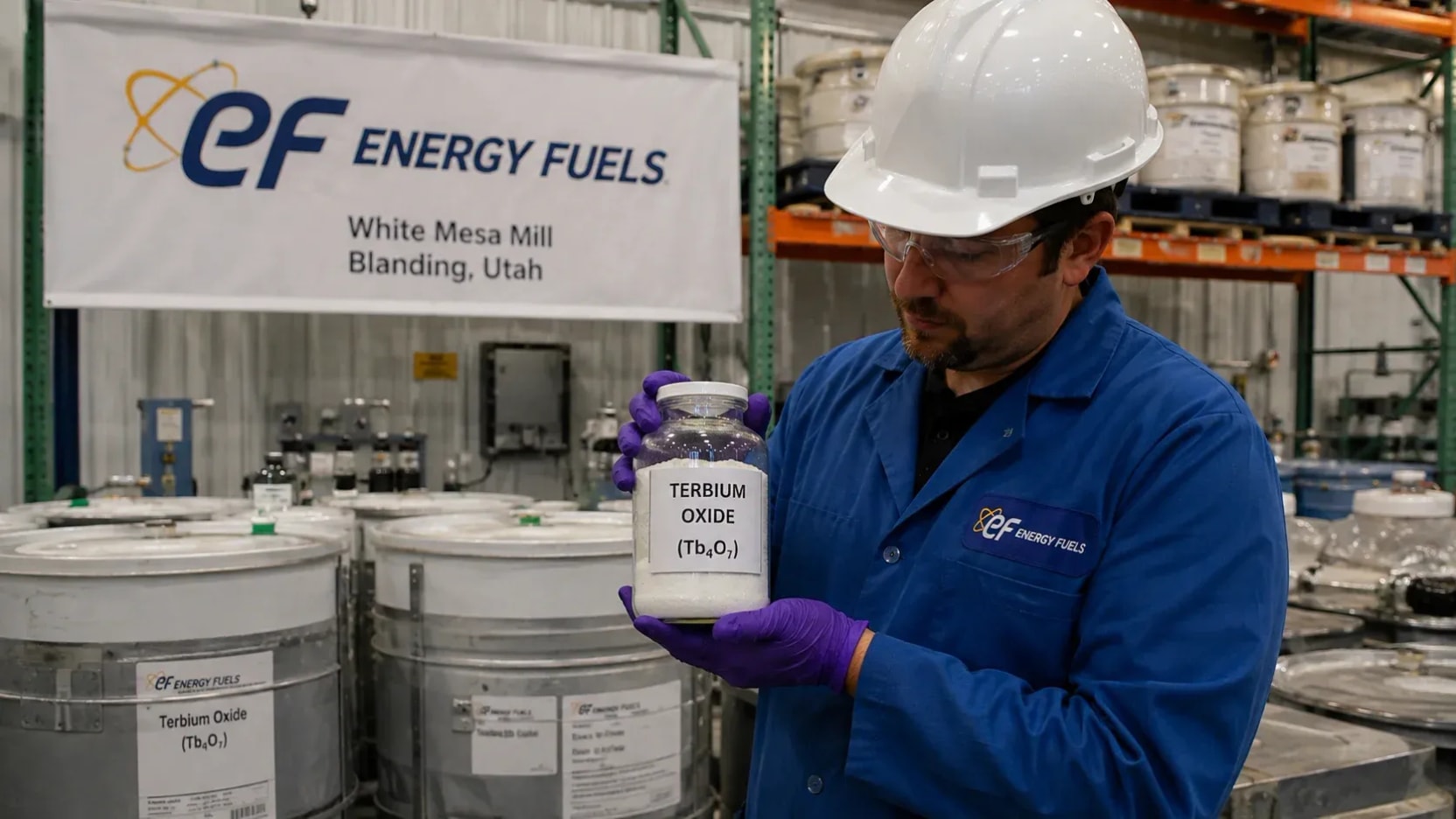 Energy Fuels logra aprobación en Japón para óxido de terbio producido en Utah y valorado en US$5,5 millones por tonelada