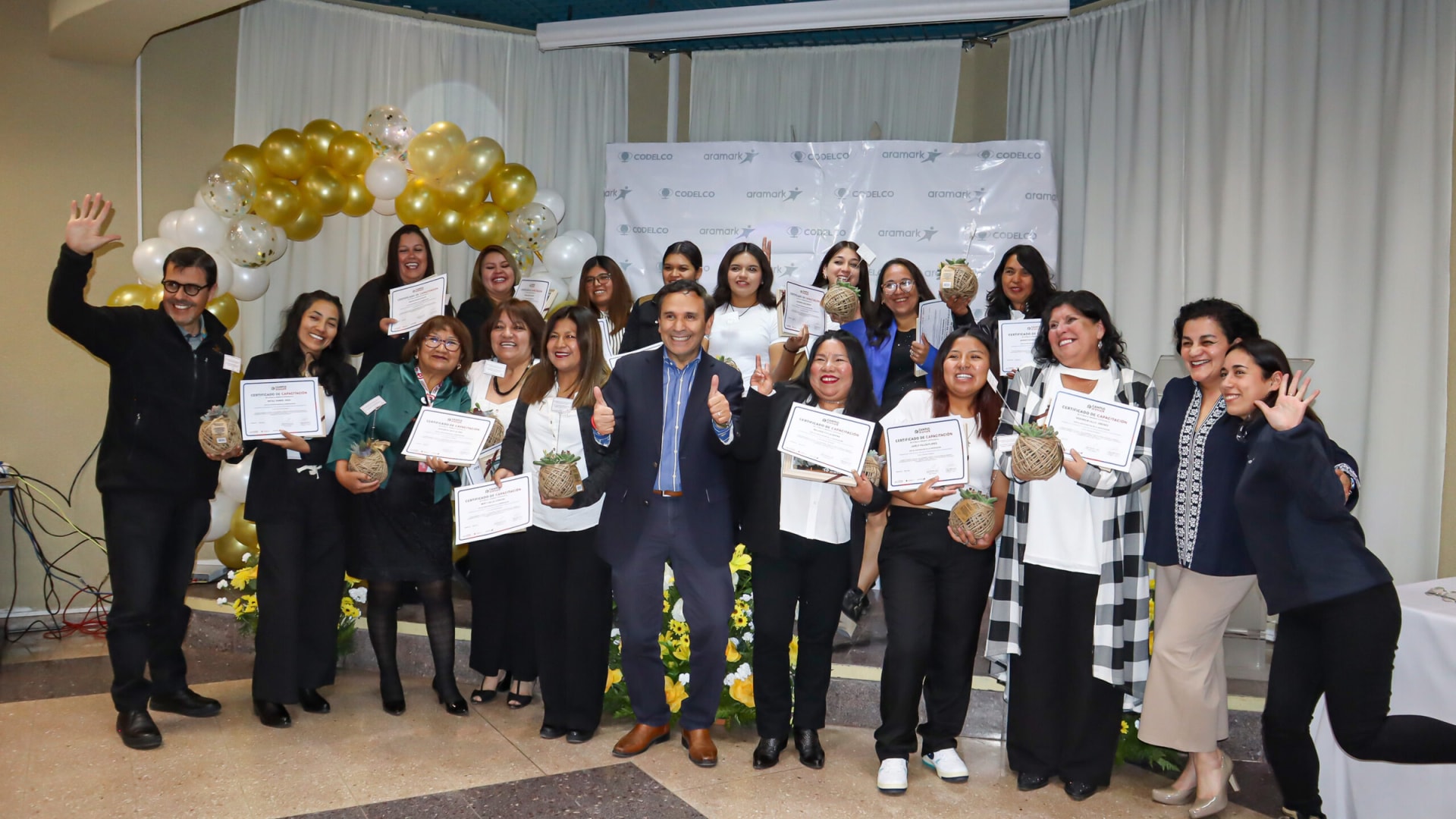 Campus Aramark y Codelco celebran primera generación de egresadas y consolidan círculo virtuoso de empleabilidad local