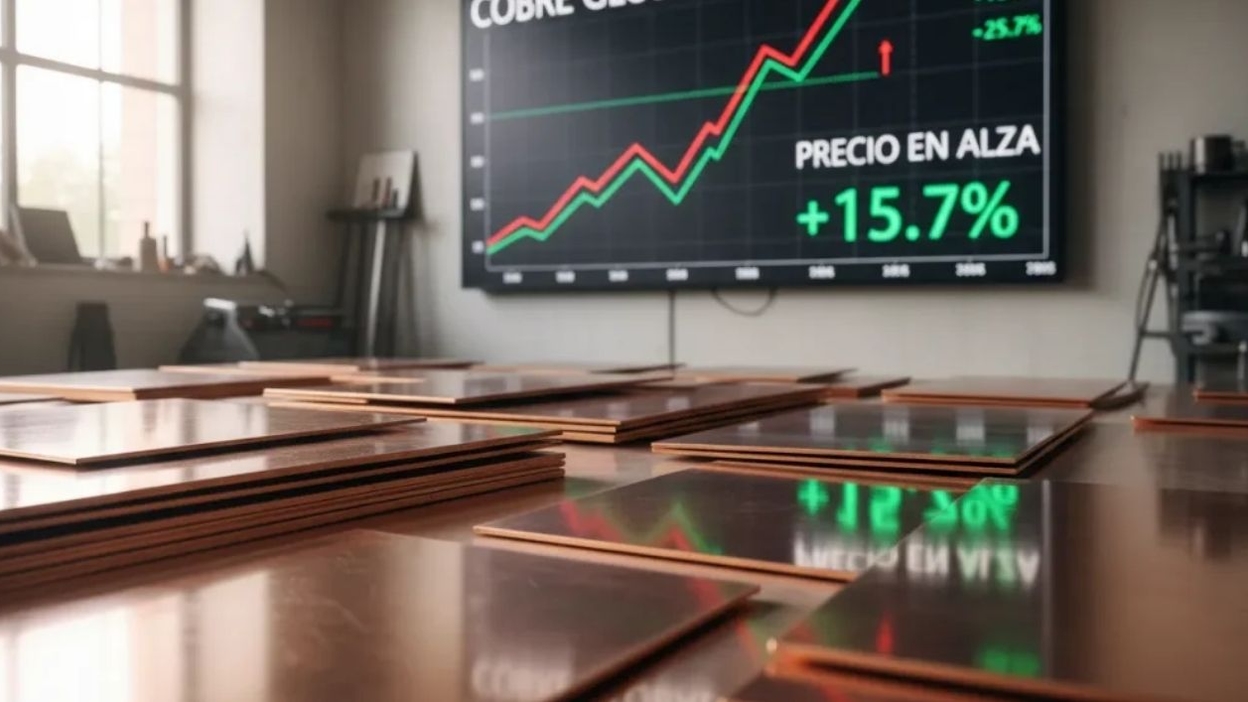 Precio del cobre alcanza US$6,39 por libra y marca un nuevo máximo histórico en medio de temores por la oferta global