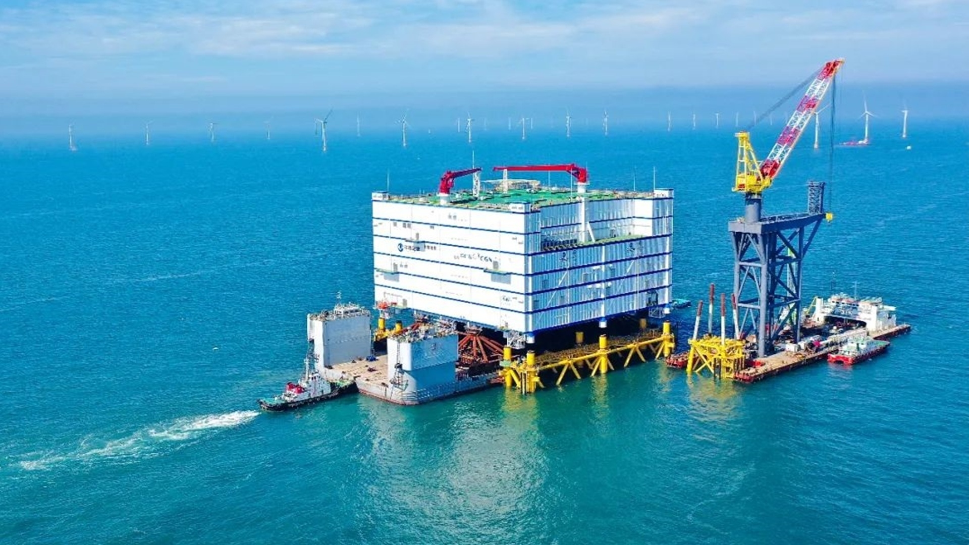 China envía al mar el mayor convertidor eólico offshore del mundo con capacidad de 2.000 MW