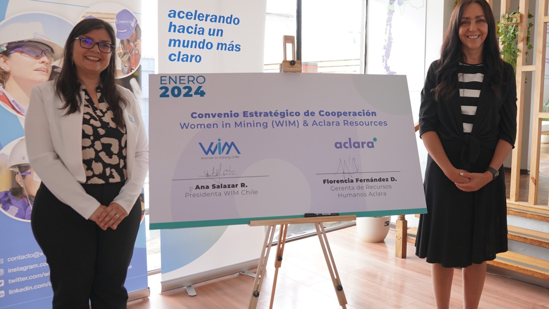 Aclara firma alianza con Women in Mining Chile para fortalecer la inclusión y desarrollo de las mujeres en minería