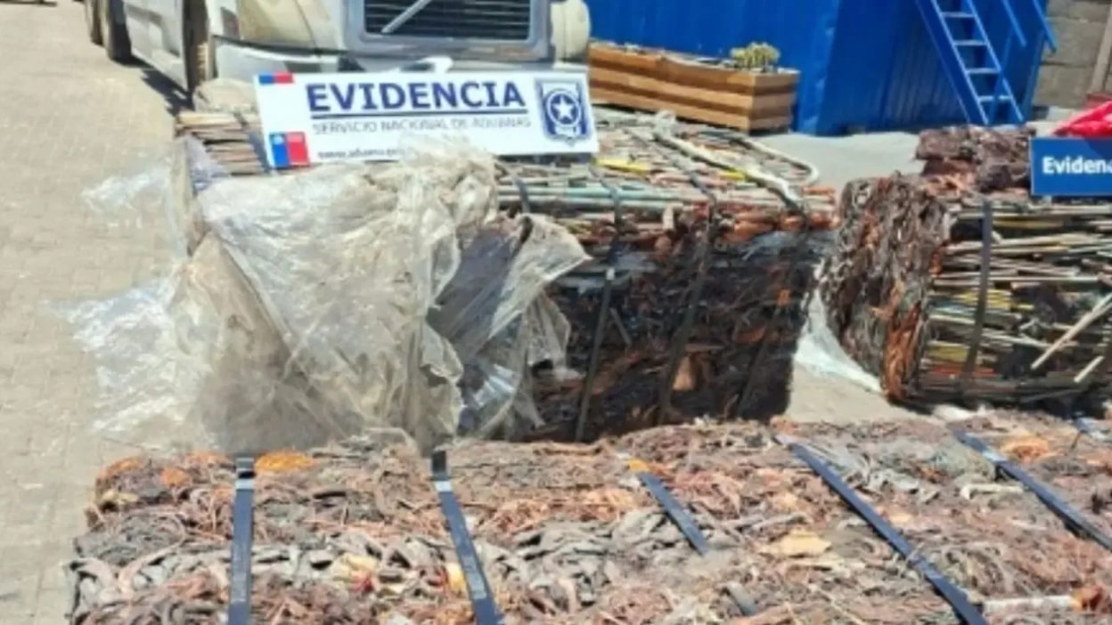 Aduanas frena exportación ilegal de cobre robado desde Arica con destino a Asia