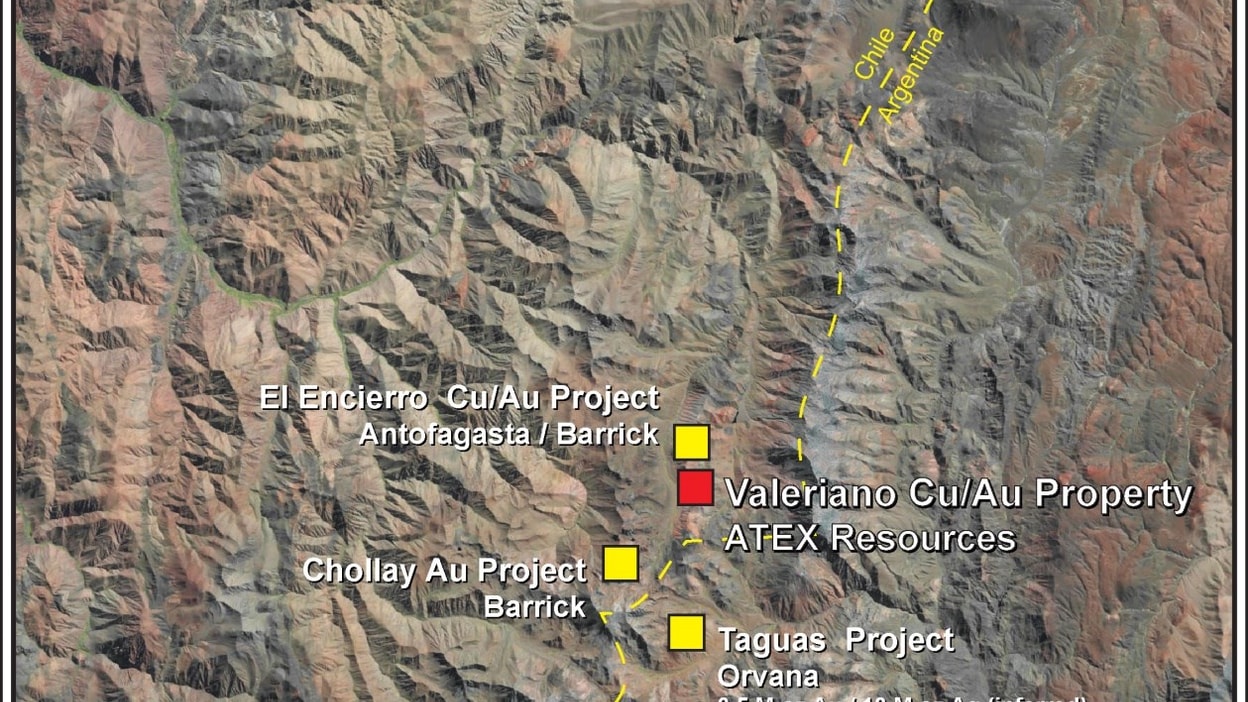 ATEX Resources ofrece actualización sobre el proyecto Valeriano con enfoque en el óxido de óxido de superficie cercana