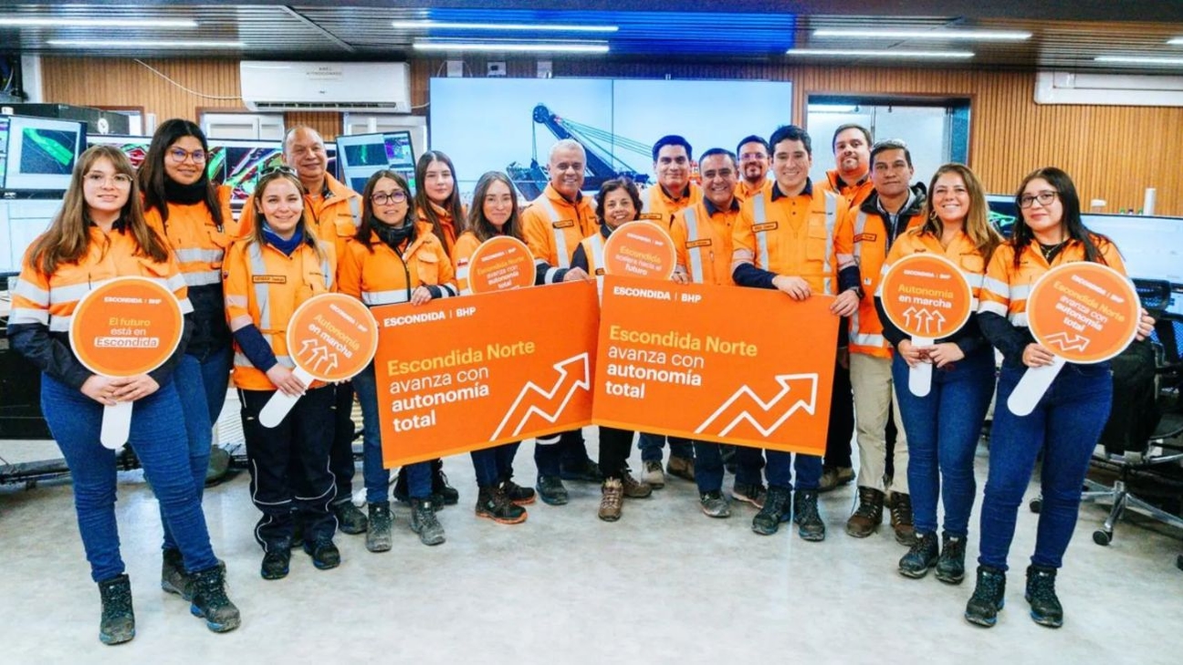 Autonomía triunfante en la operación del rajo Escondida Norte de BHP