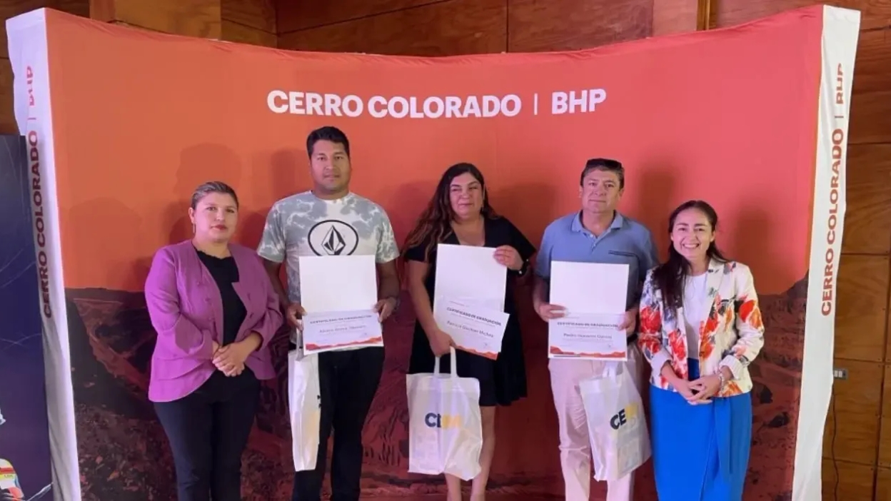 Cerro Colorado: 42 personas certificadas en oficios clave anticipan reactivación laboral en Tarapacá