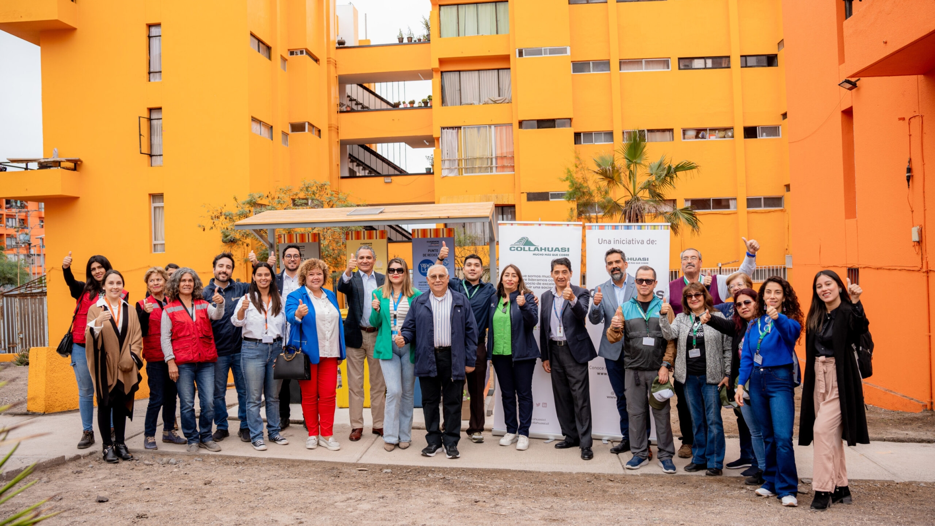 Collahuasi y su programa Cuidemos Tarapacá hacen entrega de 9 puntos verdes de gestión de residuos para el Barrio El Morro