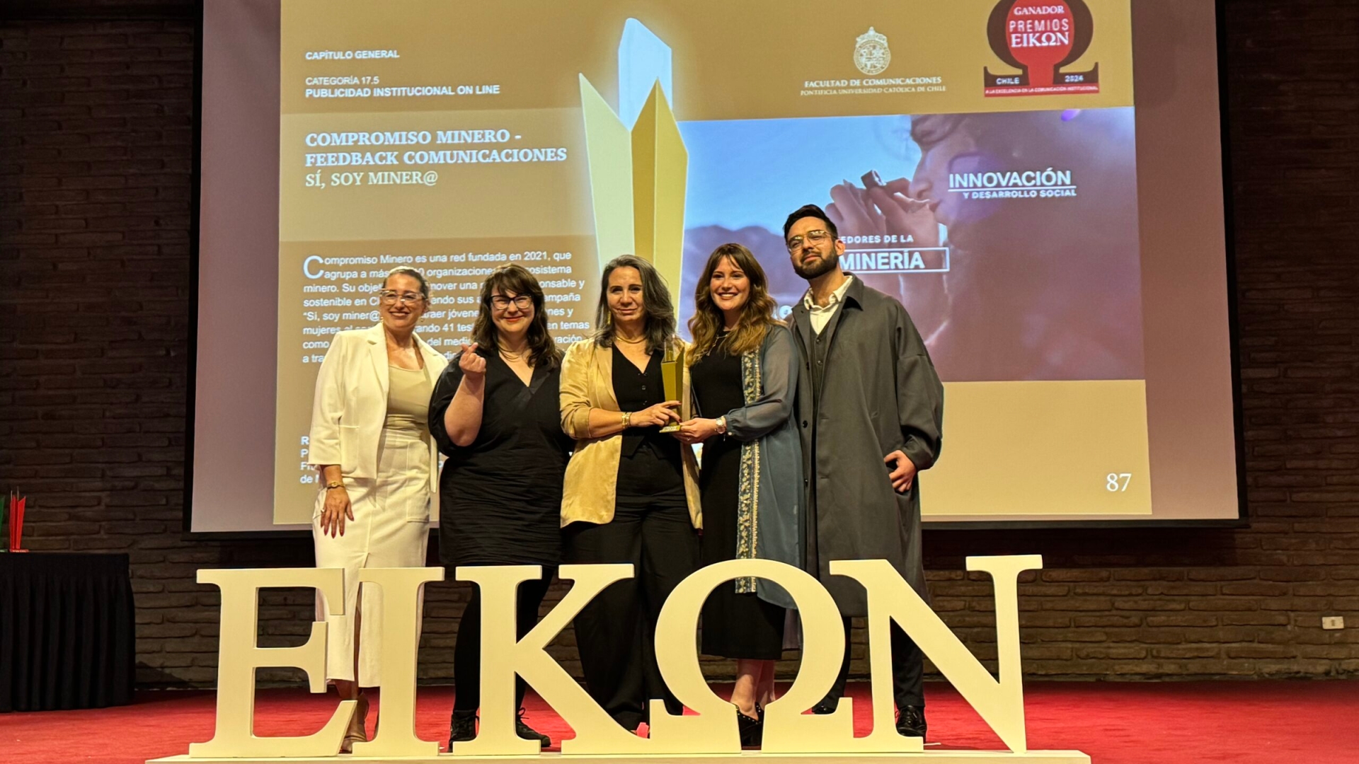 Compromiso Minero es galardonado con estatuilla de oro por su campaña “Sí, soy Miner@”