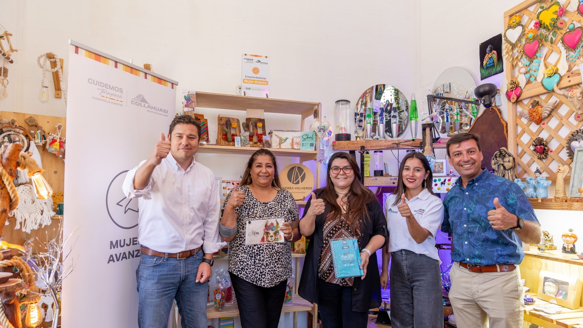 Emprendedoras de “Mujer Avanza” de Collahuasi exhiben sus productos en “Casona Baquedano”