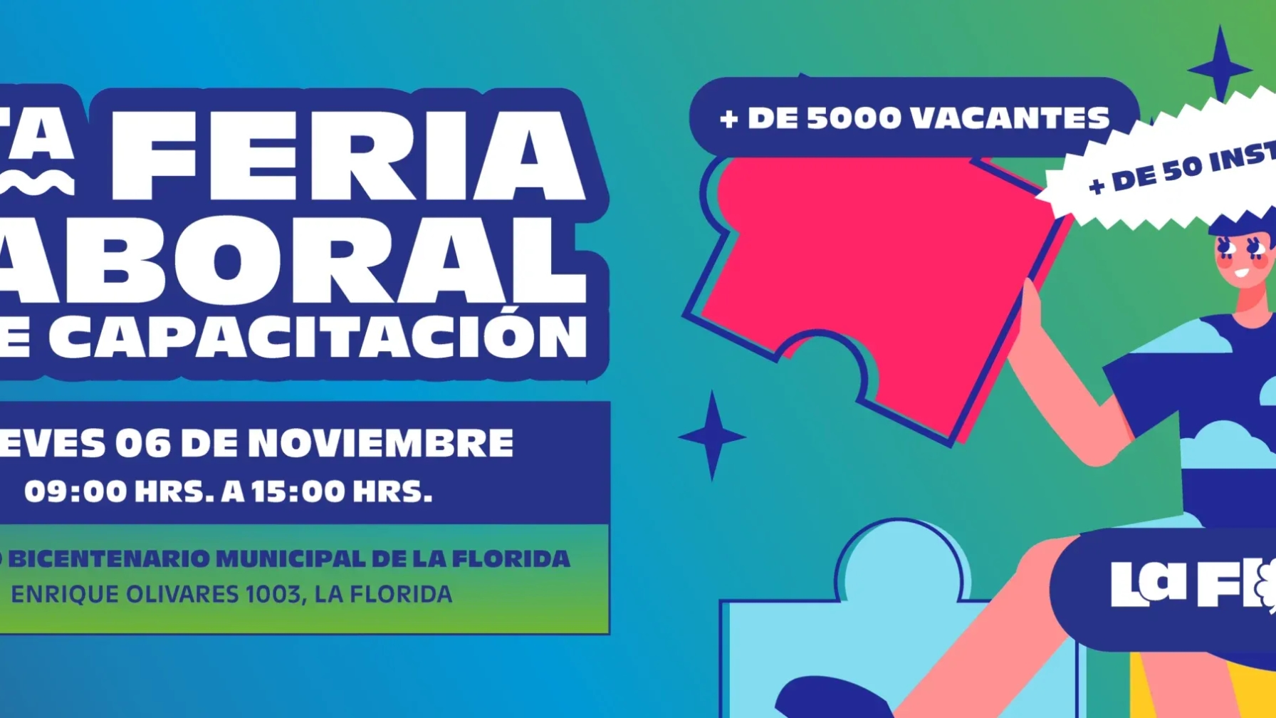 Hasta $2.300.000 en sueldos: Feria Laboral en La Florida con más de 3.500 vacantes