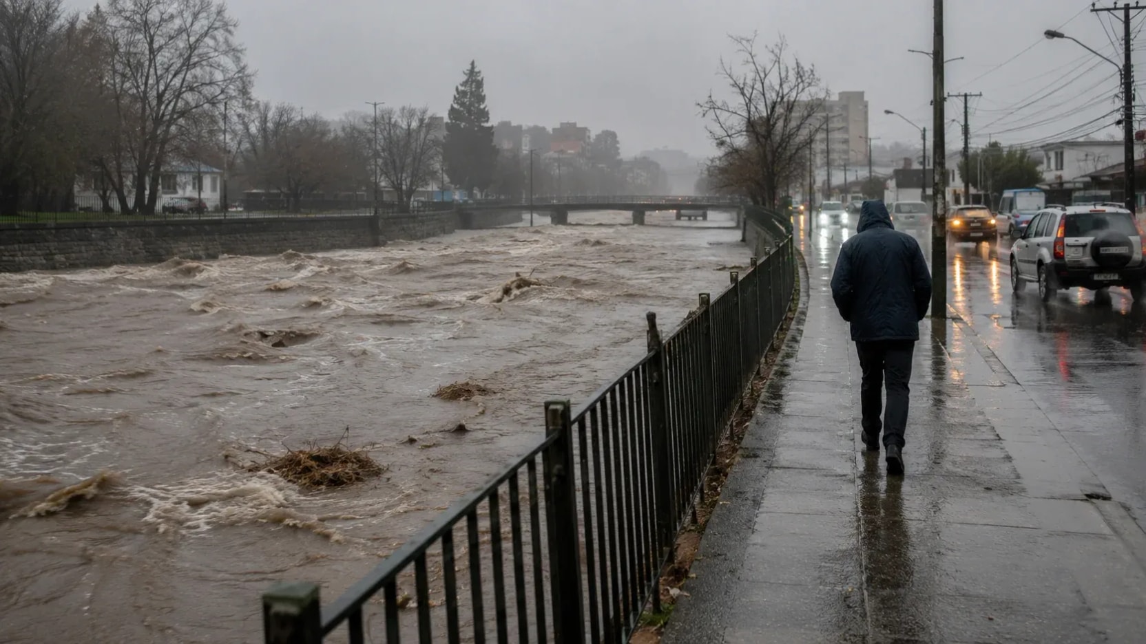 Río atmosférico categoría 3 amenaza con lluvias intensas e inundaciones en el centro-sur de Chile