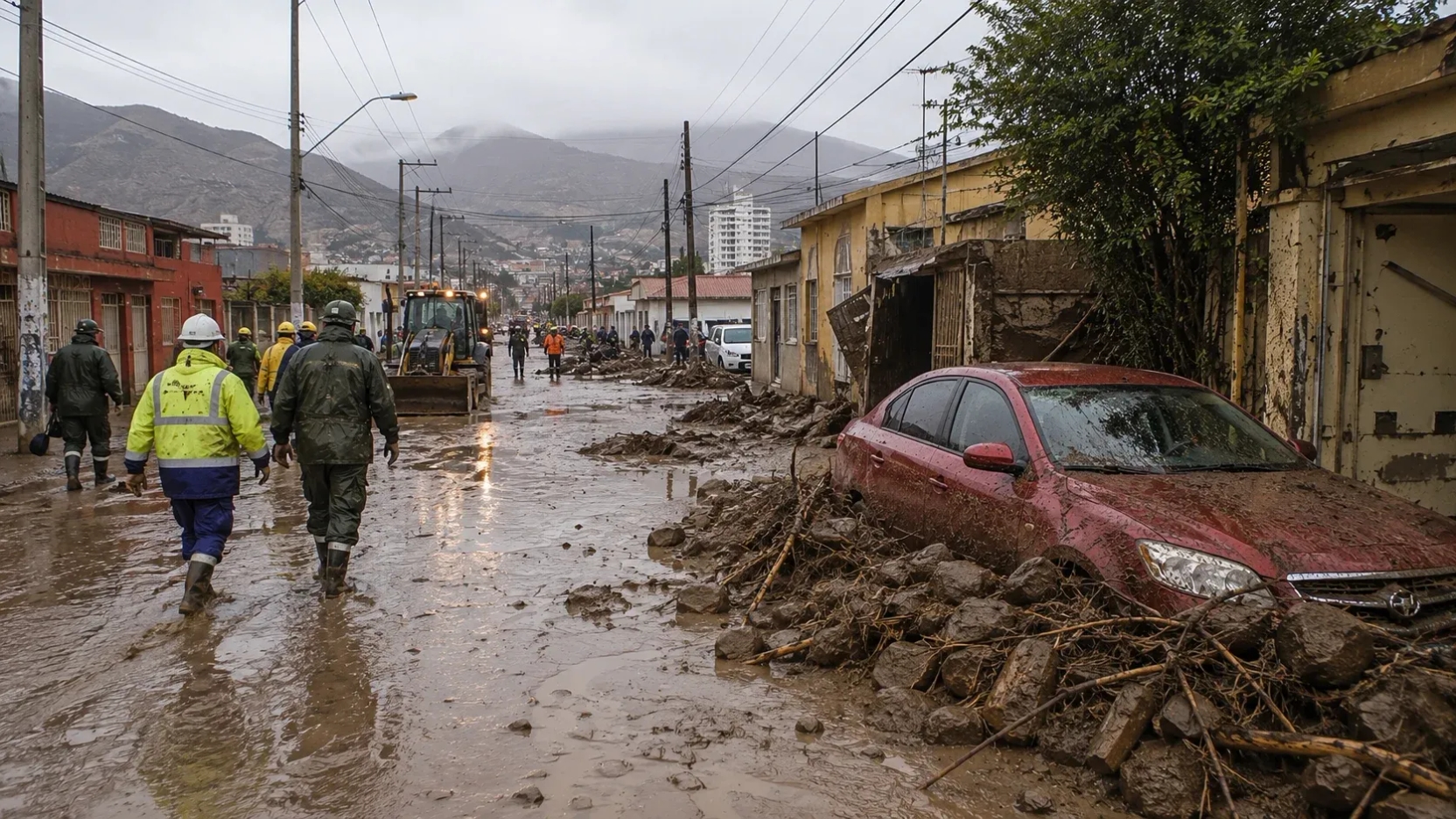 Alerta Roja en Antofagasta: evacuaciones y cortes viales elevan riesgo logístico en principal región minera de Chile