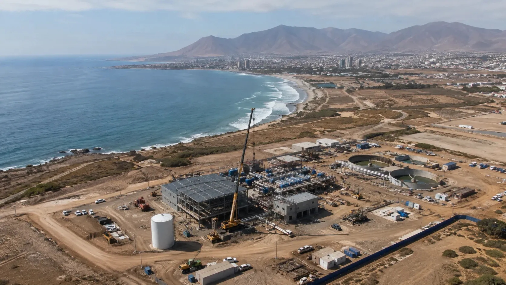 AquaTerra ingresa desaladora por US$370 millones en La Serena con capacidad de hasta 2.000 l/s
