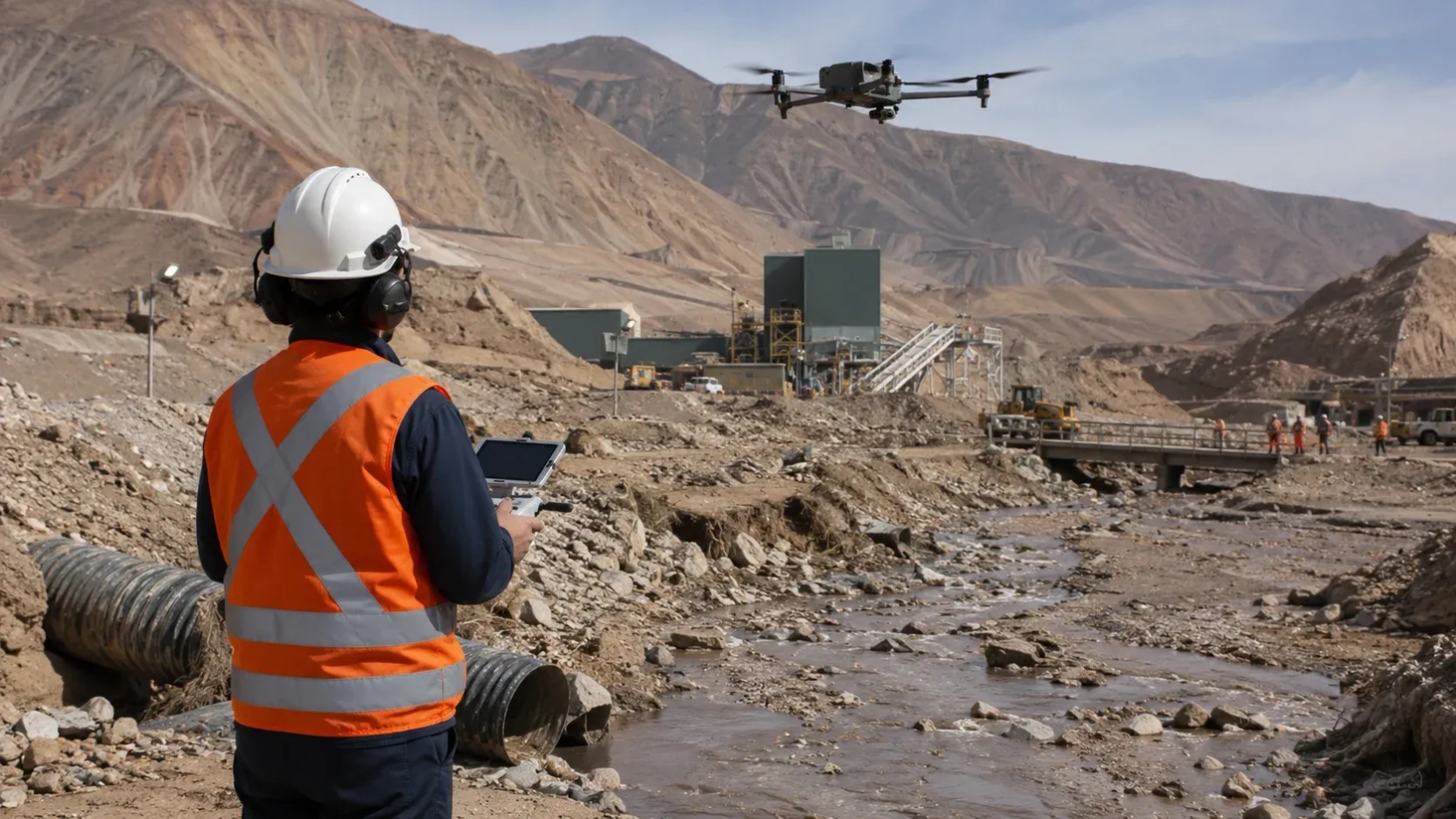 Minería despliega drones y evaluación técnica para habilitar retorno seguro a faenas afectadas en Atacama