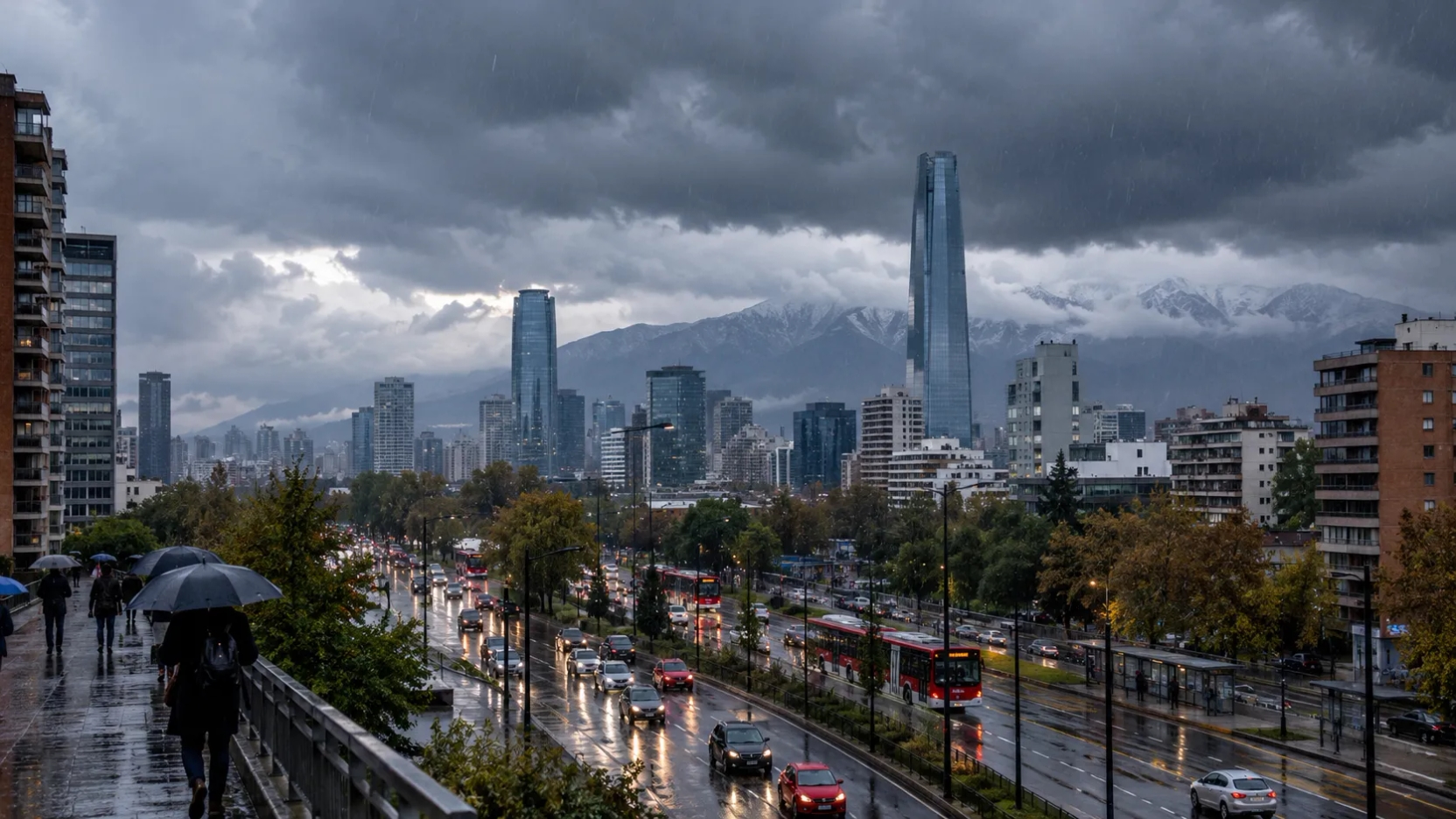 Lluvia, granizos y tormentas eléctricas regresan a Santiago: sistema frontal afectará a siete regiones desde este domingo