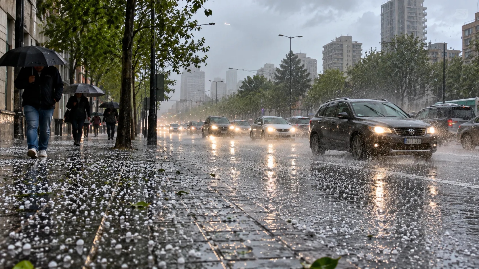 Senapred mantiene Alerta Roja en toda la Región Metropolitana: intensas lluvias y granizos afectan a Santiago