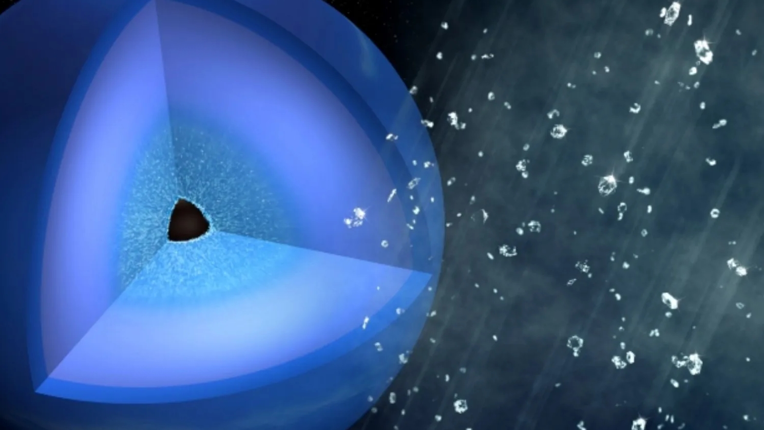 Comprimen agua entre dos diamantes y descubren una estructura atómica que desafía lo esperado