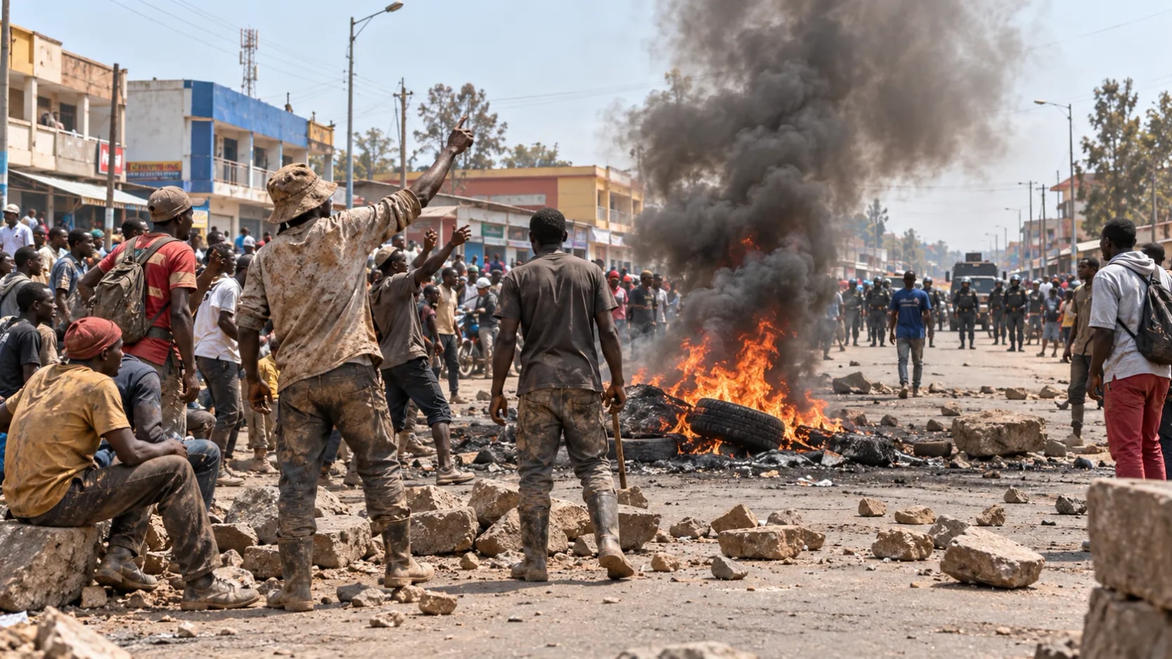 Tensión en el corazón del cobre y el cobalto mundial: protestas mineras dejan 58 detenidos en el Congo