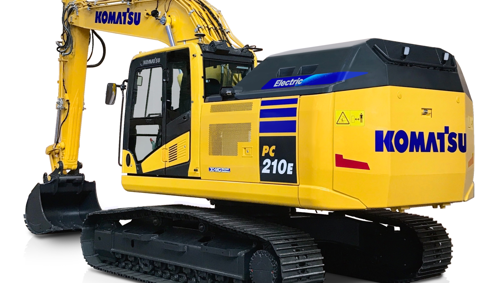 Komatsu presentó su excavadora eléctrica de 20 toneladas