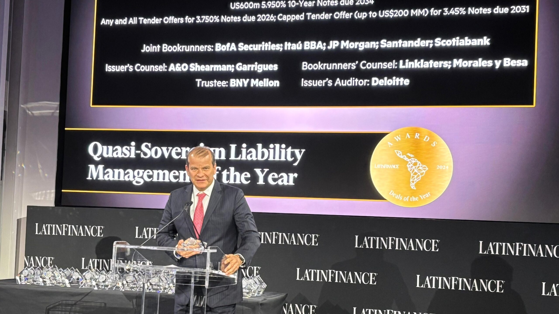 LatinFinance premia a Enap por exitosa colocación de bono internacional