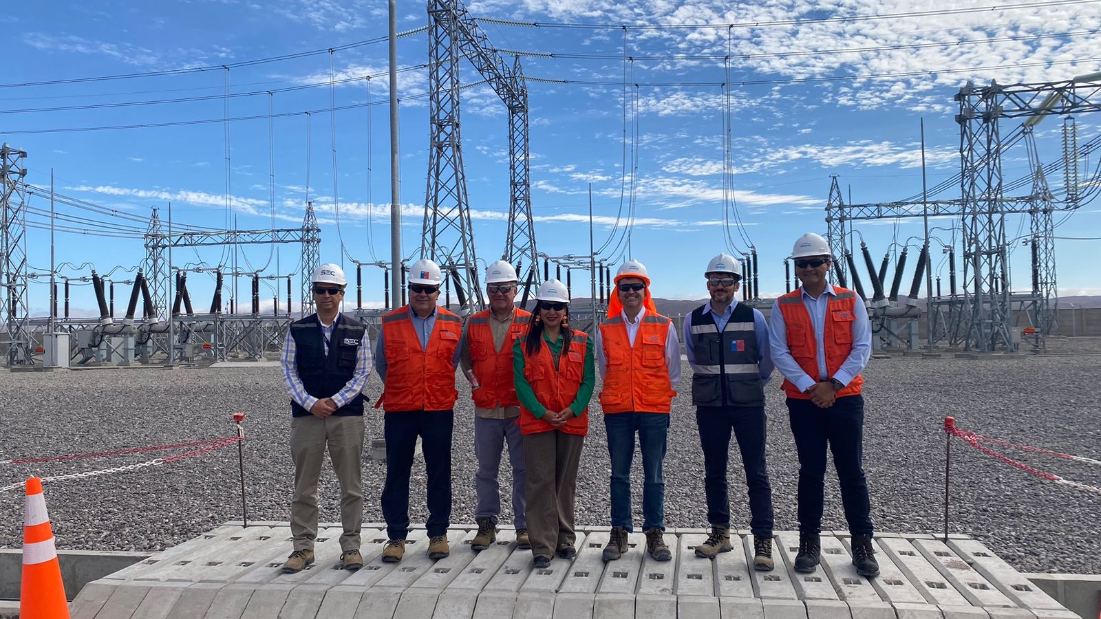 Ministro de Energía visita avances de la futura subestación de ENGIE en Arica y Parinacota