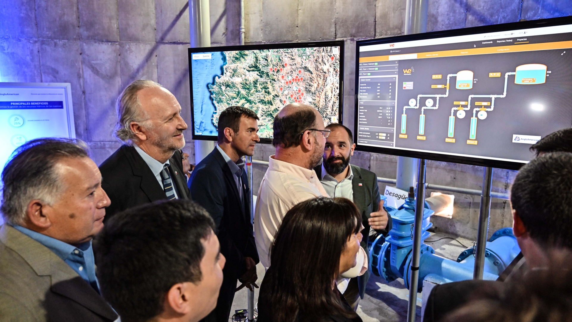 Ministros de Minería y Obras Públicas valoran innovación para optimizar recursos hídricos en la provincia de Chacabuco