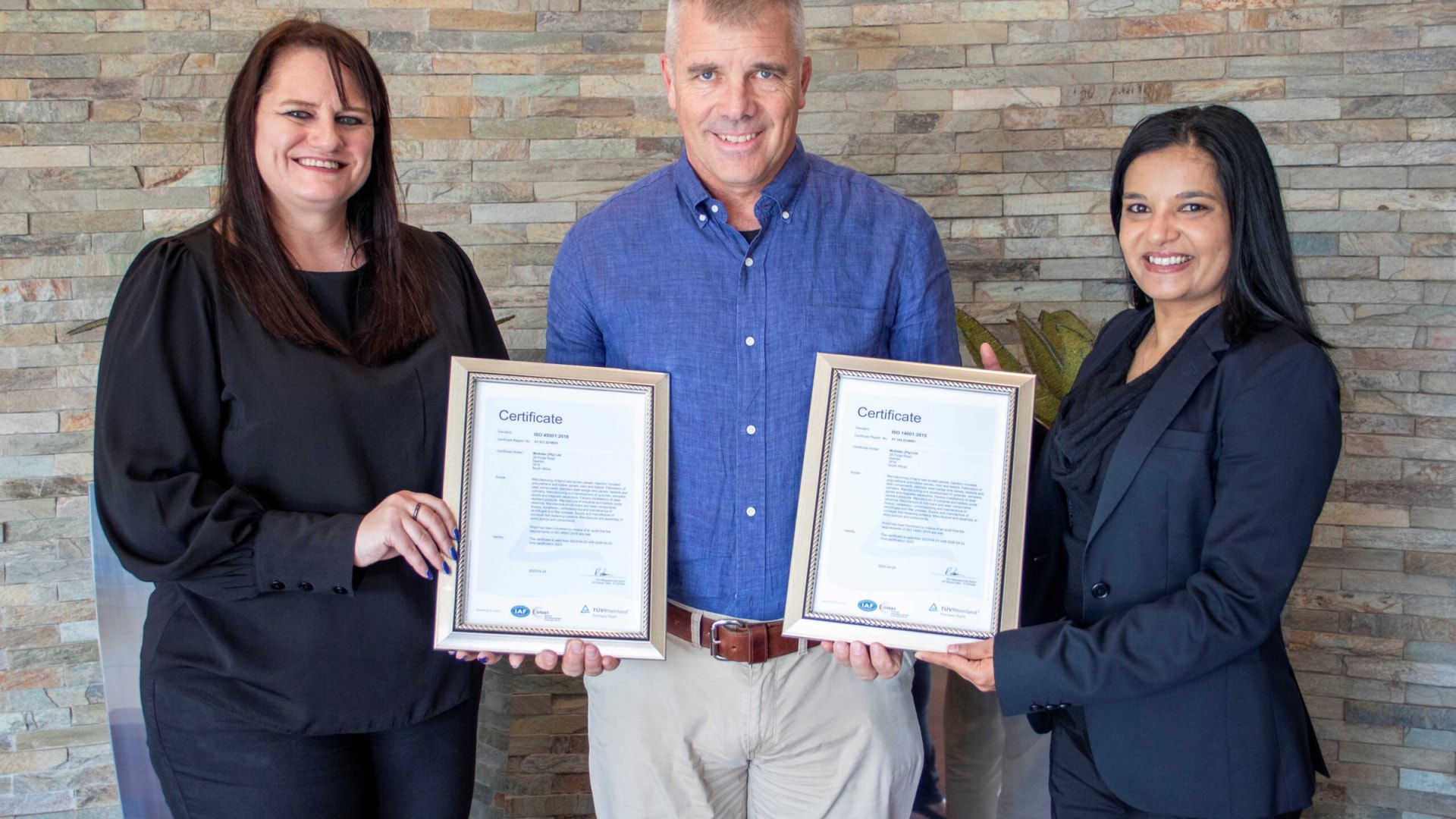 Multotec obtiene las certificaciones ISO 45001 e ISO 14001, demostrando su compromiso con la seguridad y salud en el trabajo y la gestión ambiental