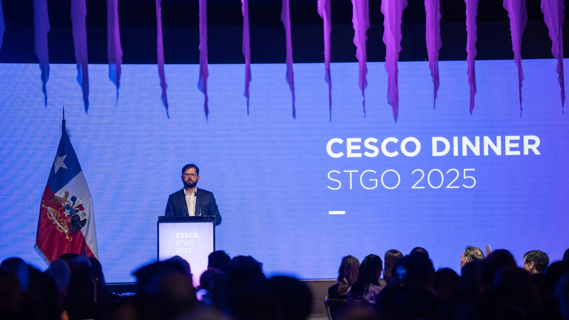 Presidente de la República, Gabriel Boric Font, participa de la cena CESCO Week 2025: “Juntos podemos hacer más y mejor minería en Chile”