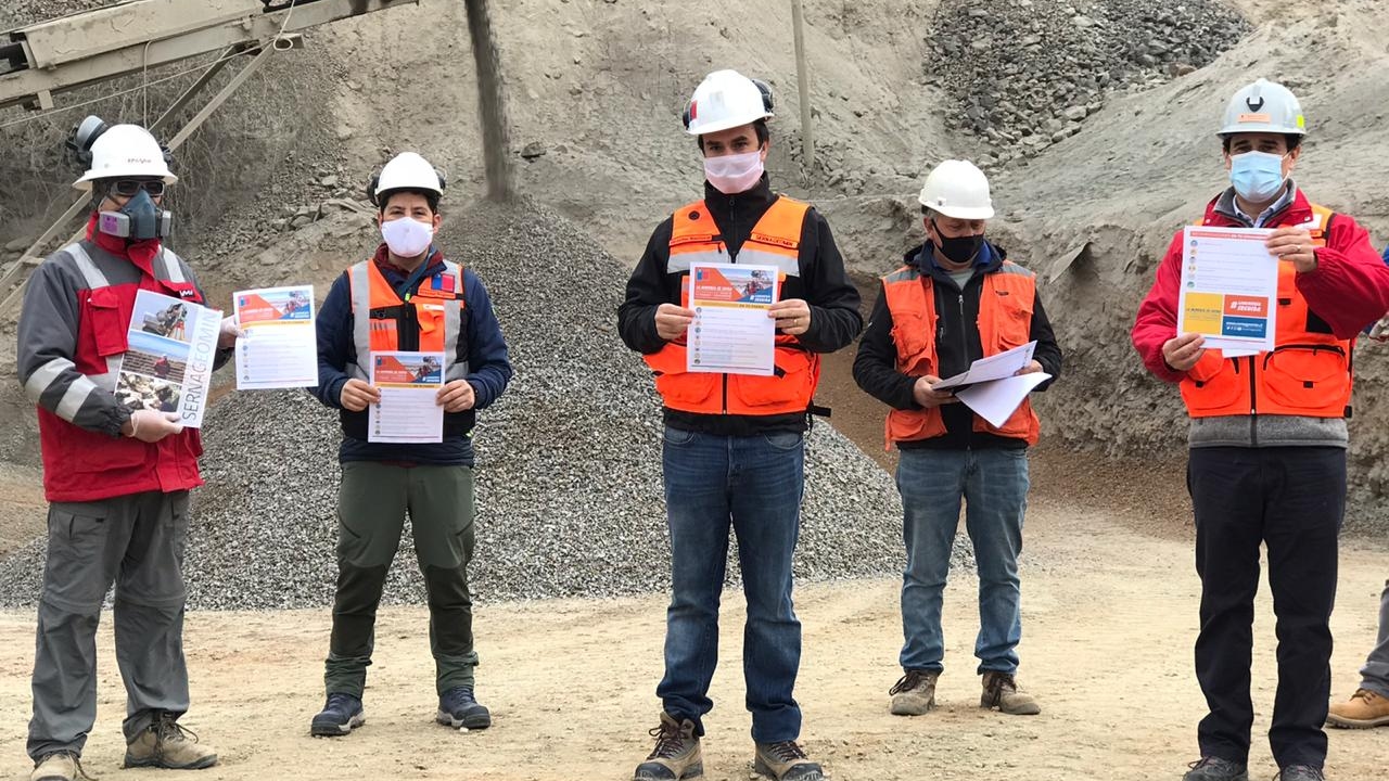 Sernageomin desarrolla una fuerte presencia de fiscalización de medidas de seguridad y prevención por COVID-19 en faenas mineras