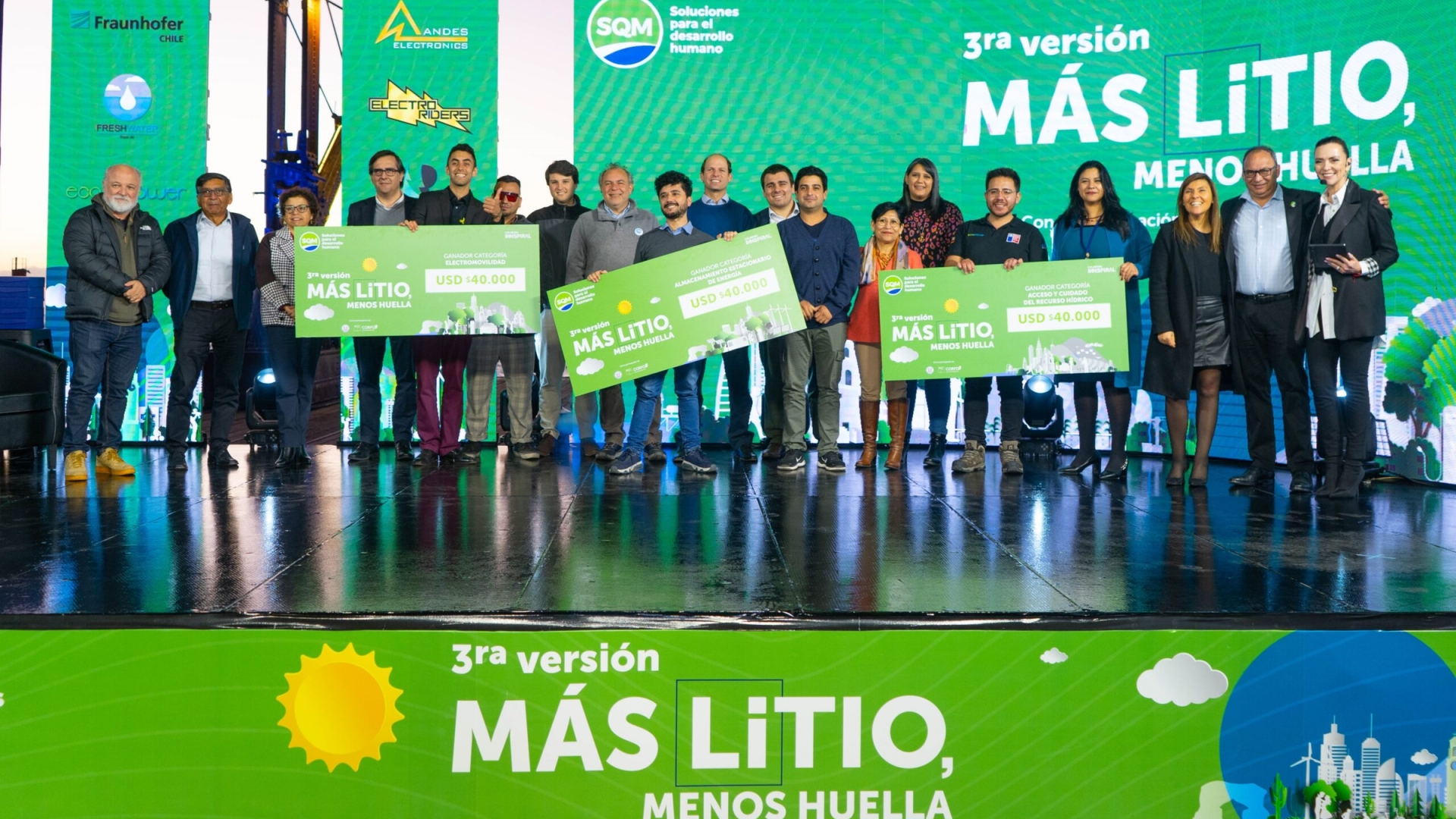 Startups de Calama, Valparaíso y Santiago se imponen en la 3ra versión del “Más Litio, menos huella”