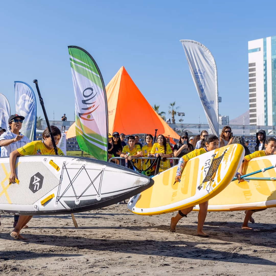 Finalizó segunda fecha del circuito nacional de stand up paddle en Arena Cavancha de Iquique