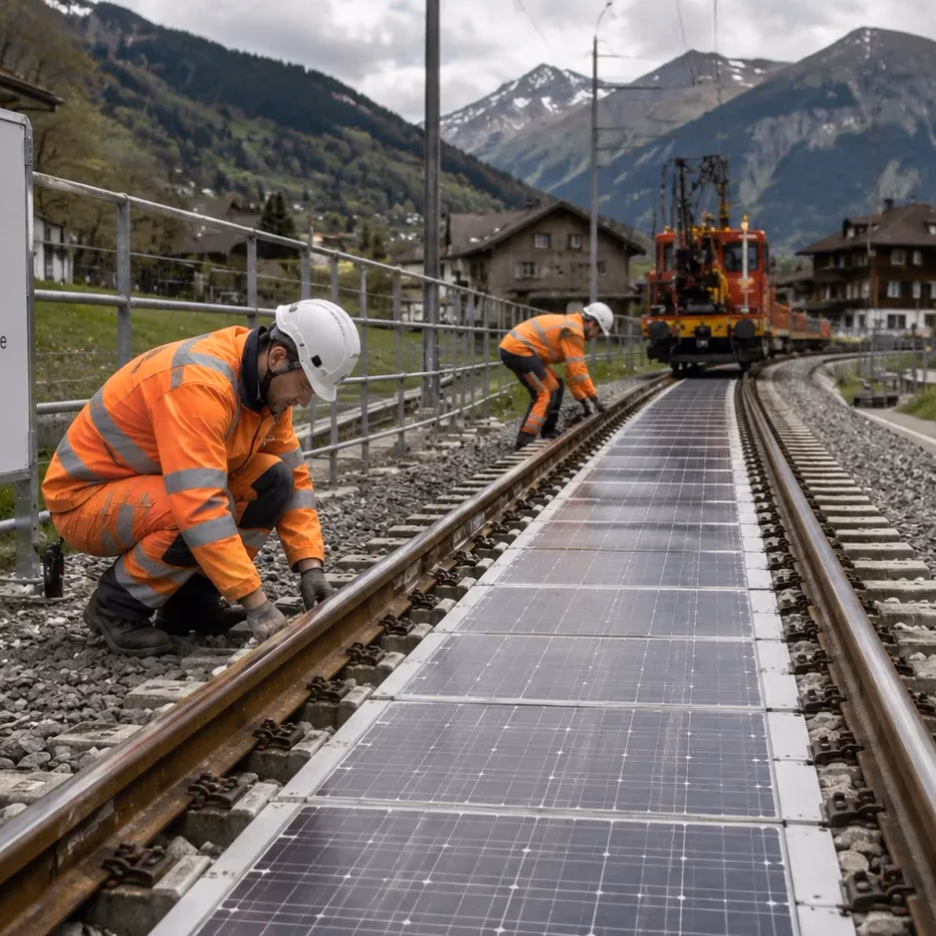 Sun-Ways implementa paneles solares entre rieles en Suiza y planea expansión a Italia