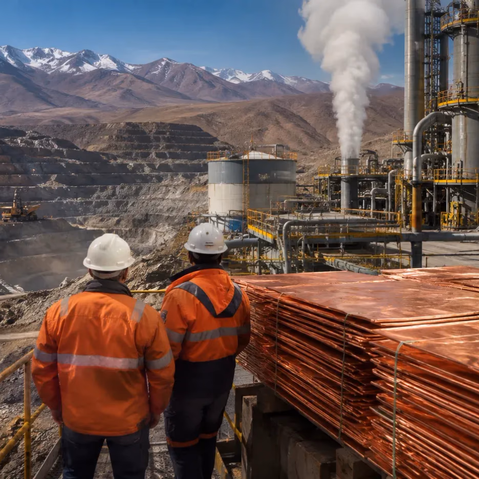 Próximo shock minero podría comenzar fuera de la mina: procesamiento y ácido sulfúrico emergen como nuevos cuellos de botella