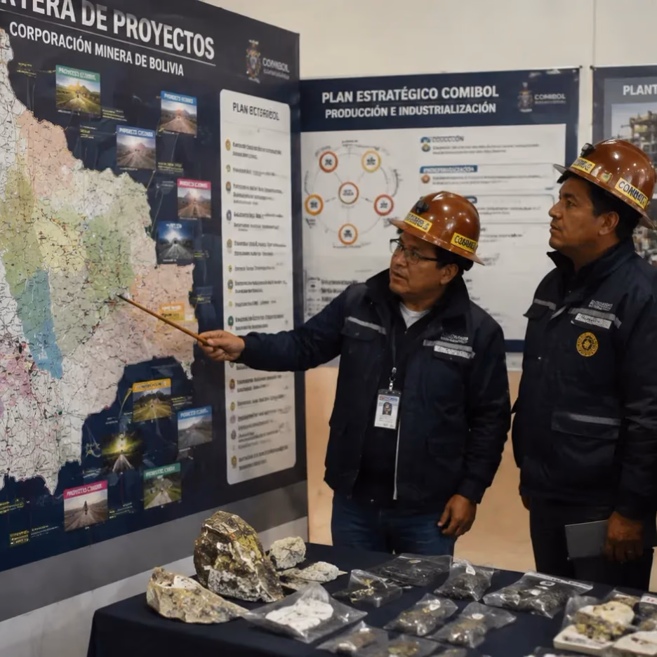 Bolivia: COMIBOL exhibe su cartera de proyectos mientras busca fortalecer producción e industrialización minera