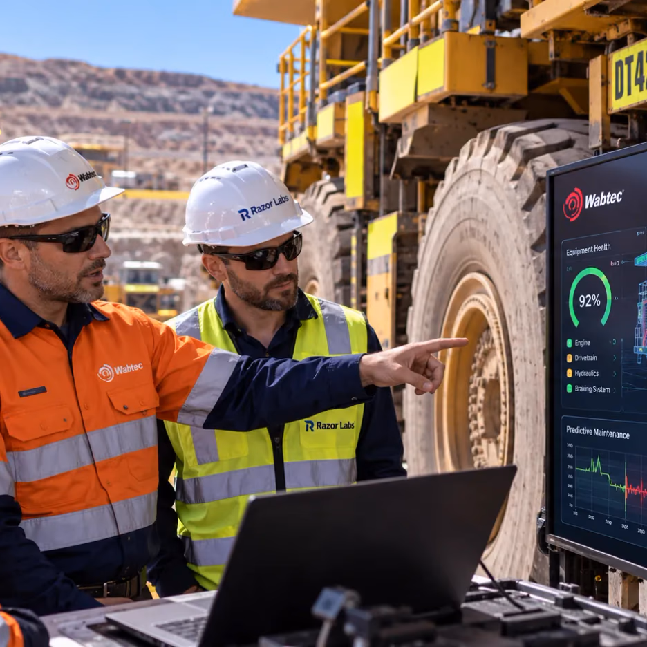 Wabtec y Razor Labs se unen para llevar mantenimiento predictivo con inteligencia artificial a más flotas mineras