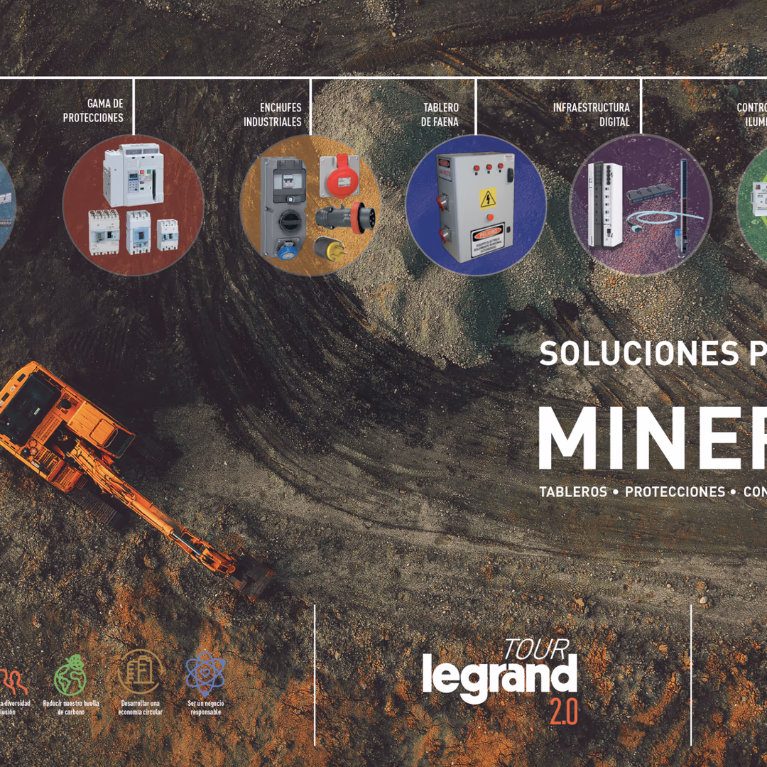 Legrand llega a Exponor con atractivo portafolio para la industria minera y la electromovilidad