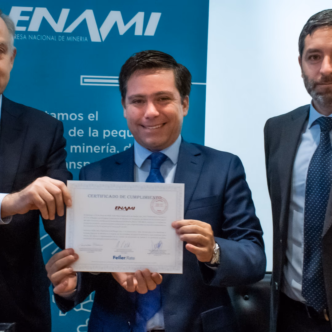 Modelo de prevención del delito de ENAMI recibe certificación Feller Rate