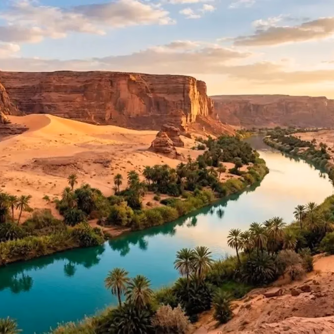 57 km de caudal permanente en pleno desierto: el “río” de Riad que depende de aguas tratadas y una operación sin pausa