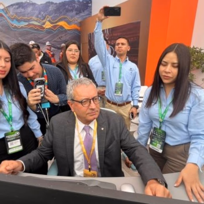 Bernardo Fontaine participa en inauguración de Exponor 2026, instancia en que Codelco exhibe adelantos tecnológicos