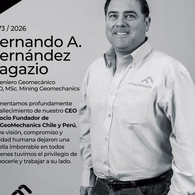 REDIMIN lamenta el fallecimiento de Fernando Fernández Lagazio, referente de la geomecánica minera