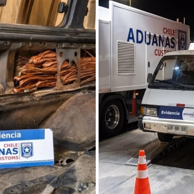 Aduanas detecta 226 kilos de cobre ocultos en vehículo que ingresaba por Chacalluta