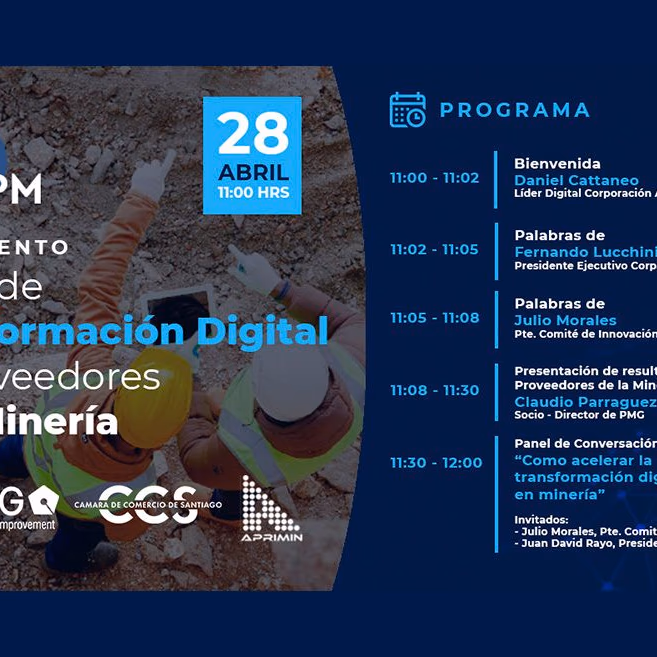 Alta Ley y PMG presentan resultados del primer Índice de Transformación Digital en Minería