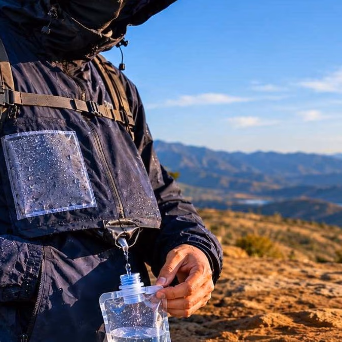 Desarrollan chaqueta en Texas que extrae hasta 900 ml de agua potable del aire