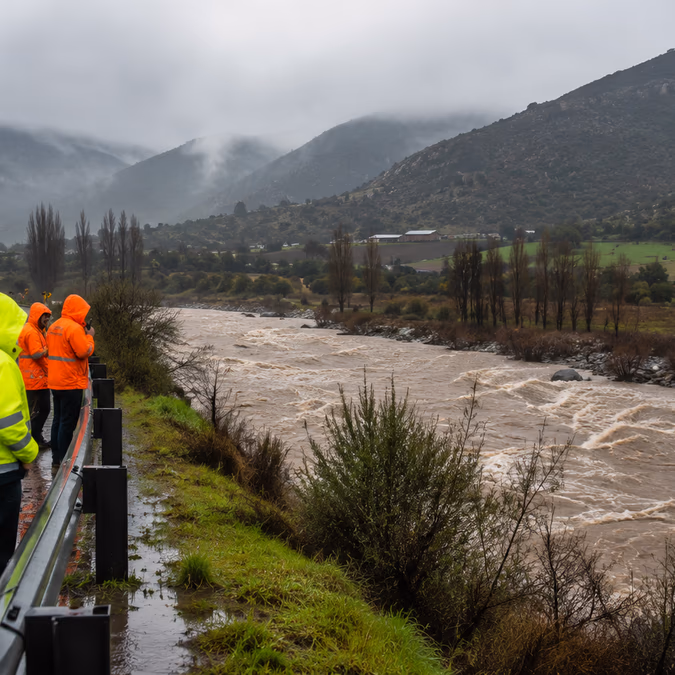 Senapred eleva a Alerta Roja a Molina y Curicó por riesgo de desborde del río Palos